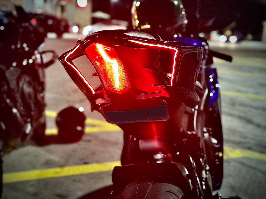 Genesis DRL's for Yamaha R1, R6, R7, R9 Integrated Tail Lights signal ...